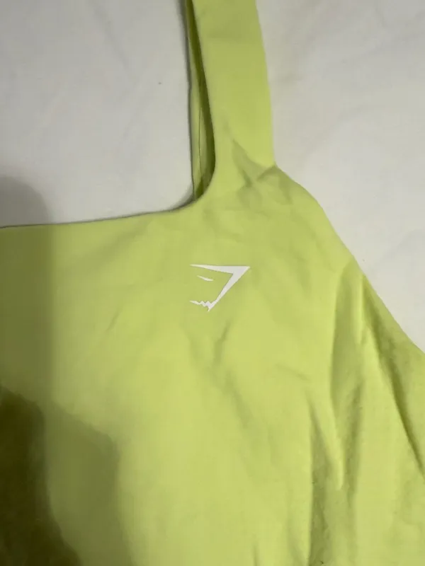 Gymshark Seamless Set Square-Neck Tank & Seamless Shorts in Yellow - Image 5