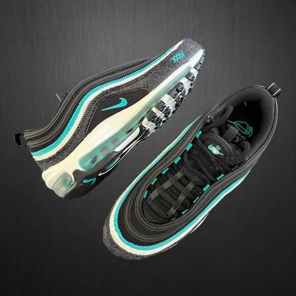 Nike New Air Max 97 ‘Black Sport Turquoise' - Image 2