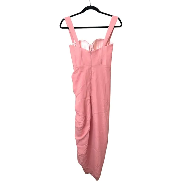 ADEIRLINA Showtime‎ II Corset Style Midi Dress Pink NWT XS - Image 3