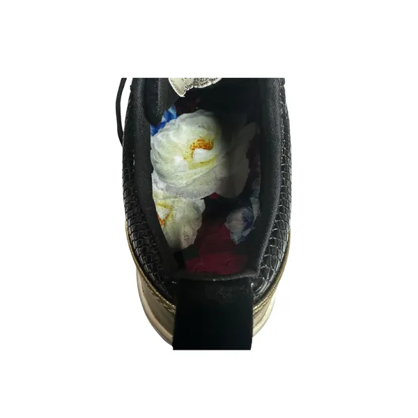 Ted Baker Kulei Black Leather Gold Heel Accent Women’s Sneakers Size 9 - Image 6