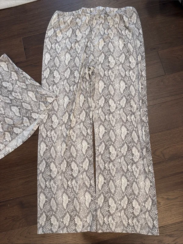Primark Leopard Lace Cami Pajamas Size Medium NWT - C27-086 - Image 11