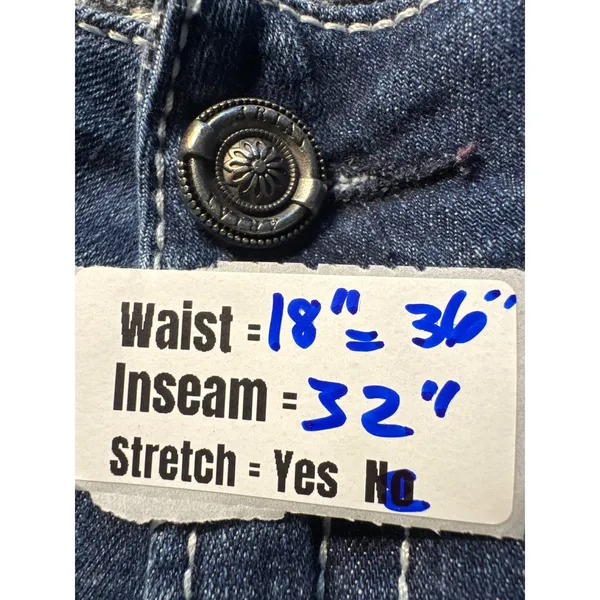 Ariat Real Denim Bootcut Jeans Dark Wash Contrast Stitch 33R‎ 10017510 - Image 4