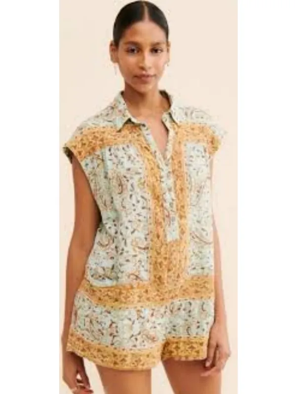 Free People Telly Floral Romper Spring Summer Wear - Image 2