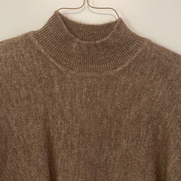 H&M Brown Mock Neck Sweater - Image 2