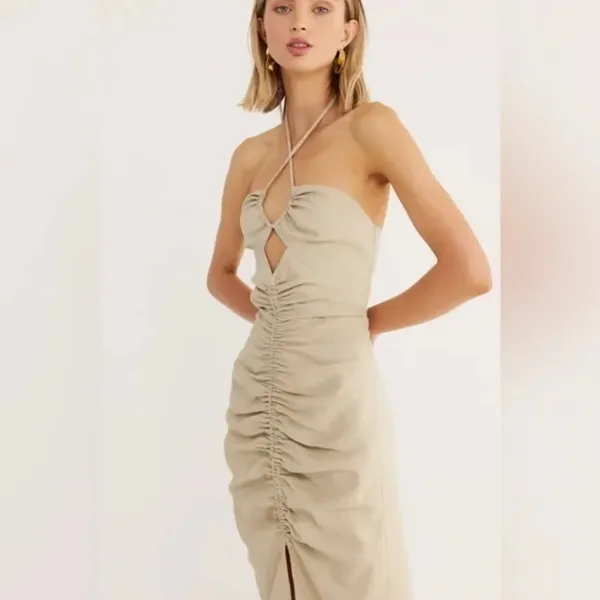 Rumer Estelle‎ Halter Maxi Dress Size M - Image 4