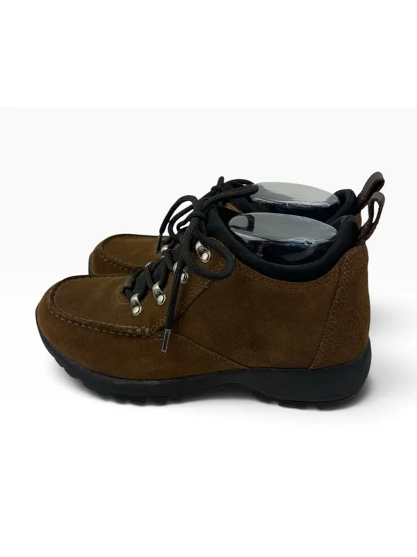-Lands End Low Top Hiking Boots Womens 7B Brown Suede Leather Outdoor Activewear - Image 5