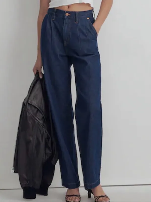 Like New Madewell Baggy Straight Jeans Size 28 - Image 2