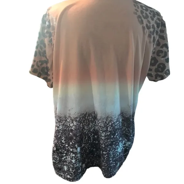 Thankful Mama Brown Short Sleeve Fall Top Large - Image 9