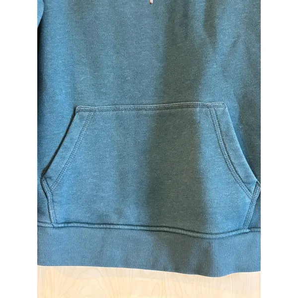 Carhartt Hoodie Womens M Green Relaxed Fit Sweatshirt Fleece Lined Spell Out - Image 4
