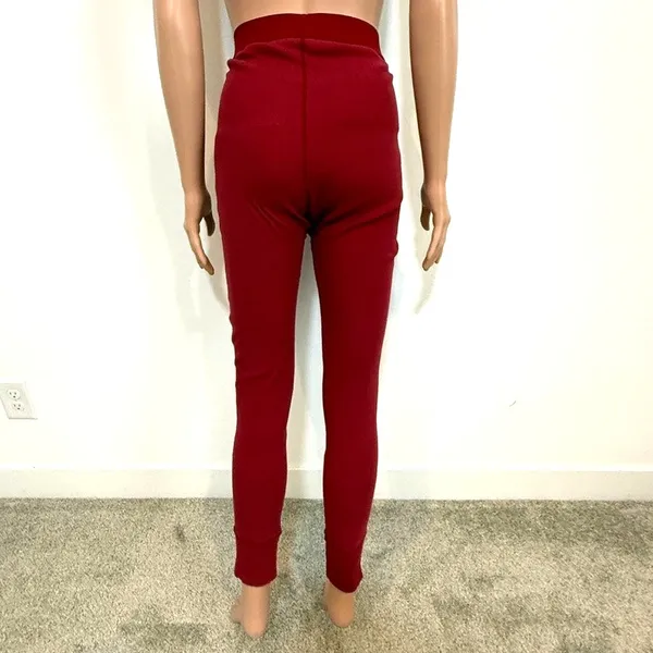 Skims XL cotton ribbed long john legging pajama pant P3 3558 - Image 8