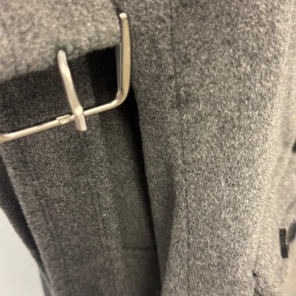 Marc New York Andrew Marc Gray Wool Blend Belted Overcoat Coat Jacket Womens 8 - Image 8