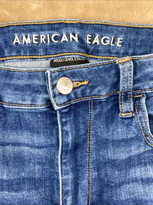 American Eagle Outfitters Women’s Skinny Jeans - Classic Blue Wash - Image 2