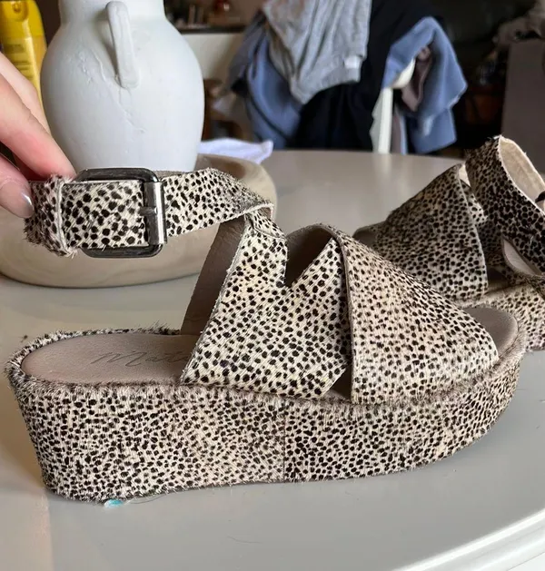 Matisse Animal Print Platform Sandals - Image 3
