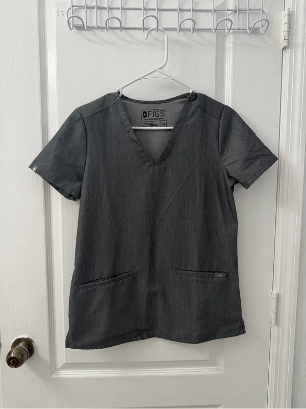 Figs Casma Scrub Top™ Graphite (Size XS) - Image 5