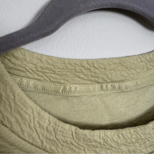 Lululemon Textured Crewneck Pullover Dew Green Yellow 3/4 Sleeve Womens Size 6 - Image 3