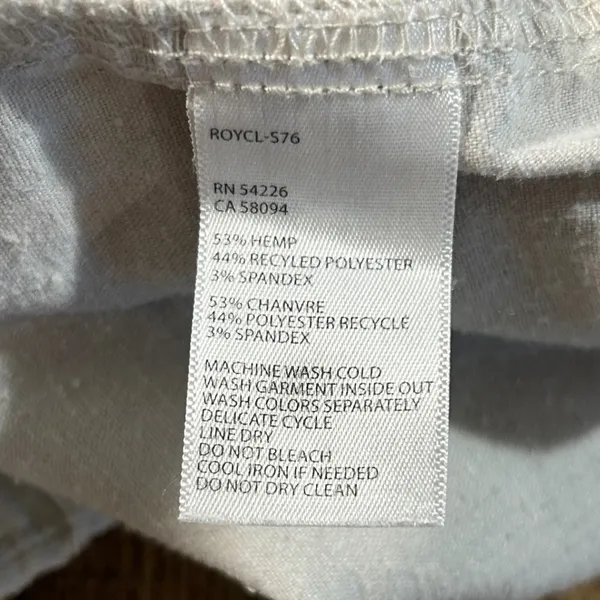 Royal Robbins Hempline Capri Pants Womens 16 Gray Hemp Blend Travel Hiking UPF50 - Image 7