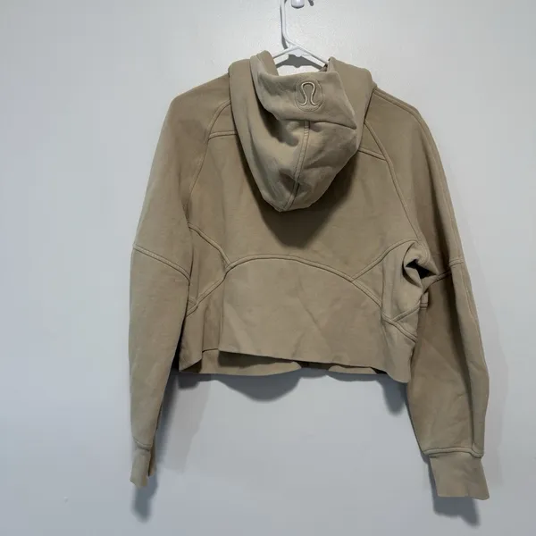 Lululemon Scuba Oversized 1/2 Zip Hoodie in Trench Beige Size XS/S‎ - Image 5
