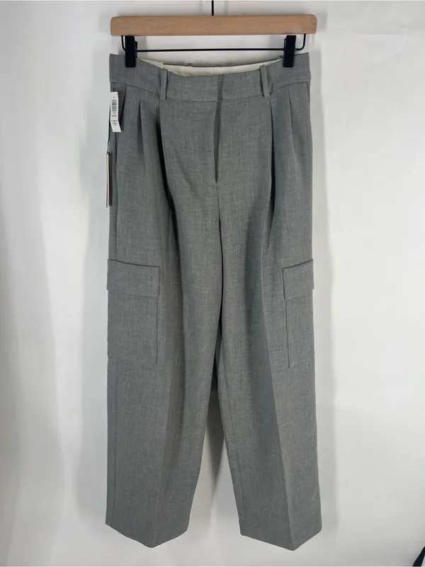 Aritzia Babaton Spotlight Cargo Pant Heather Medium Grey Size 4 NWT - Image 2