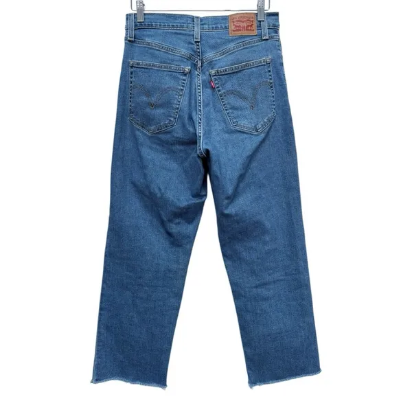 Levi's Ribcage High Rise Straight Ankle Jeans Size 29 - Image 2