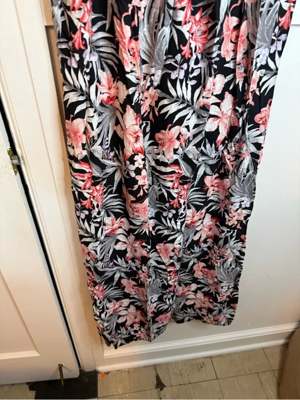 Forever 21 Tropical Floral Smocked Strapless Maxi Dress - Image 5