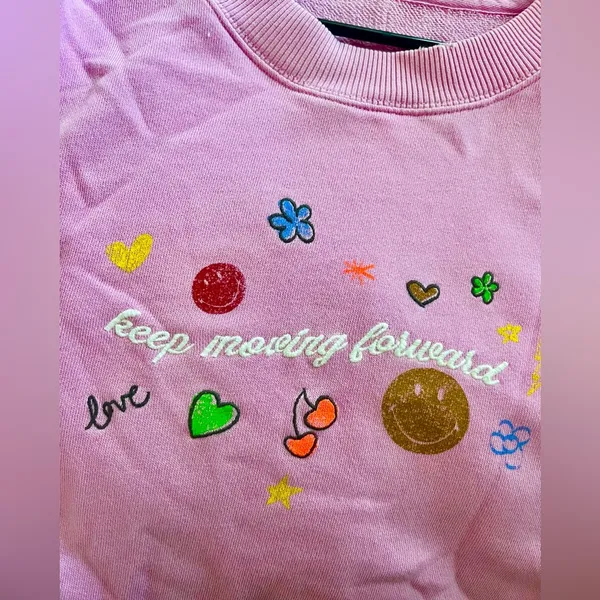 Pink Graphic Aerie Sweatshirt - Image 4