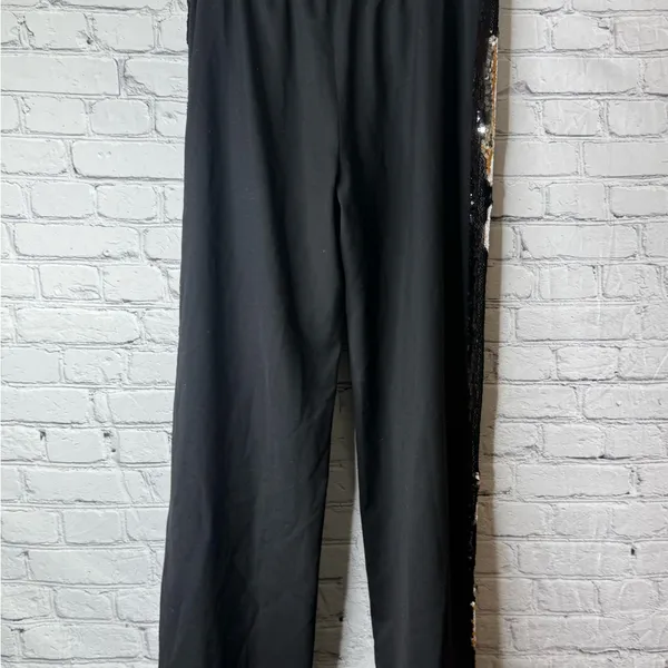 Milly Black Sequin women’s pants size medium - Image 10