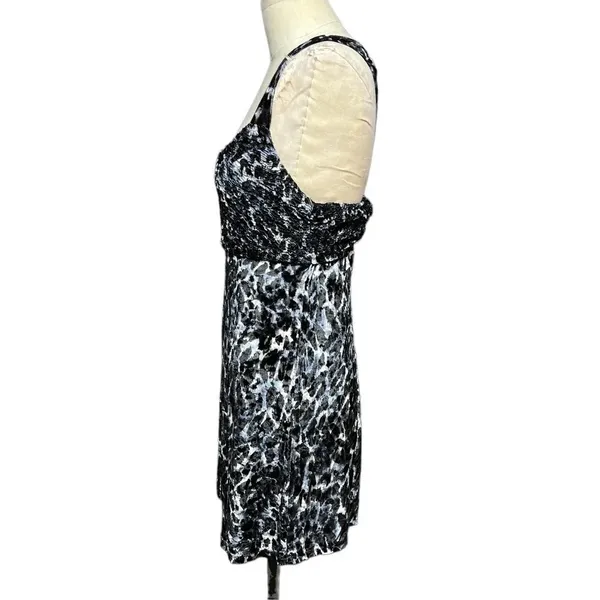Free People‎ Virgo Moon Velvet Slip Minidress Gray Black Leopard Size Medium - Image 7