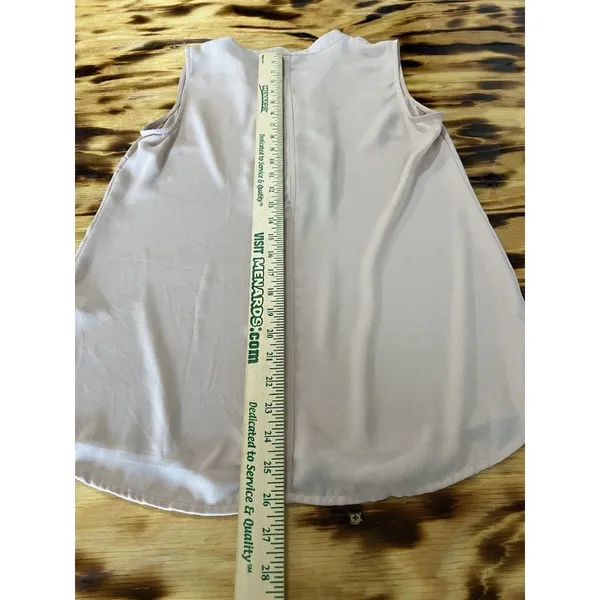 Banana Republic‎ Blouse Sleeveless Blouse Ruffle Size Small Office Career Formal - Image 6