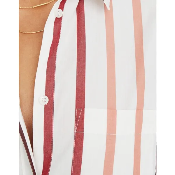 Madewell Women's XS‎ Striped Button-Up Shirt Long Sleeve Casual Relaxed Fit - Image 4