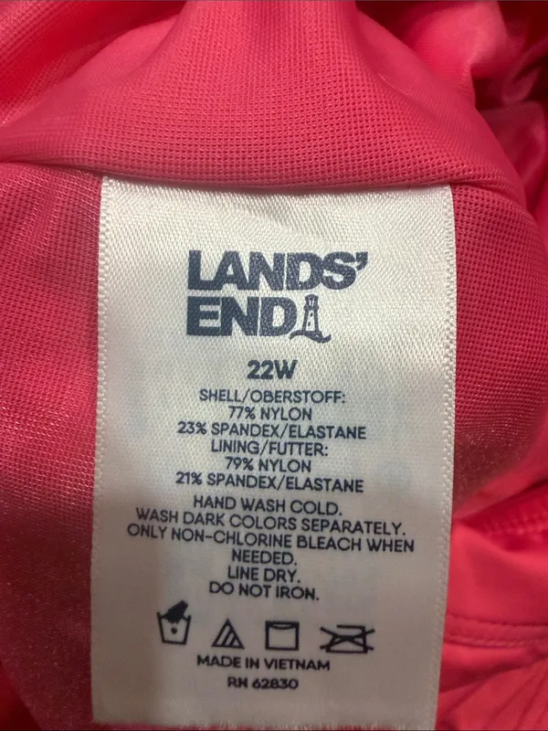 Lands’ End hot pink swim skirt size 22W. - Image 5