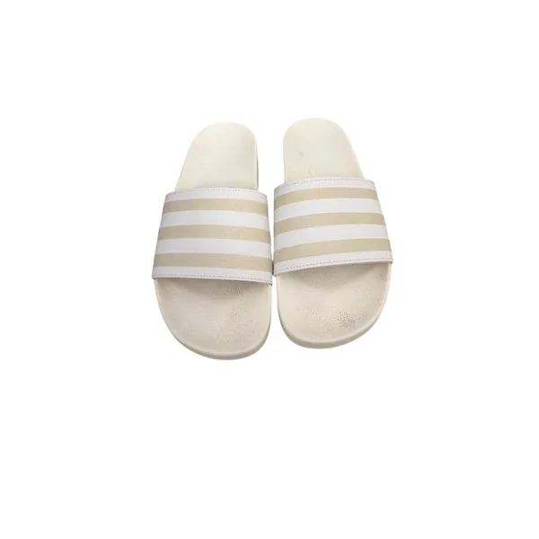 Adidas Adilette Sandals Off White Neutral Slip On Slides Size Women's 9 - Image 2