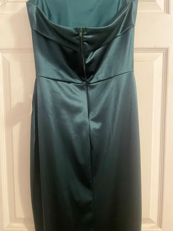 Windsor Hunter Green Strapless Maxi Dress - Image 4