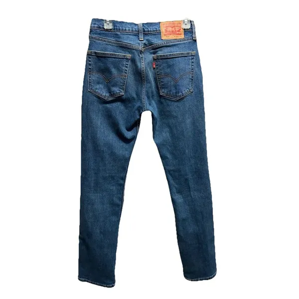 Levi 514 Women‎ Jeans Med Wash Mid Rise Slim Straight Size 30x32 Logo Pockets - Image 4