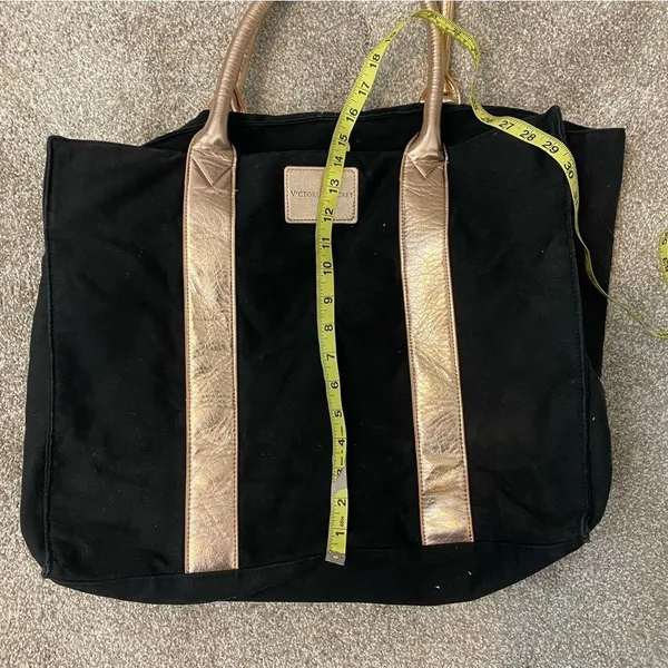 Victoria’s Secret rose gold canvas large tote bag - Image 8