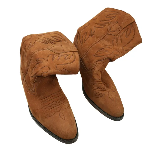 Nicole Boots Womens‎ 6 B Brown Leather Slouch Boots Made in Spain - Image 2