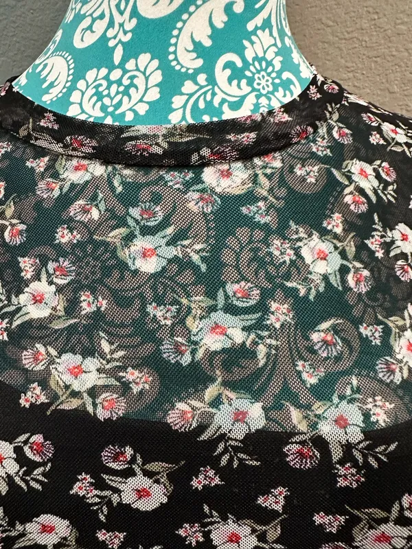 Vintage 90’s styled midi dress floral fall Medium - Image 3