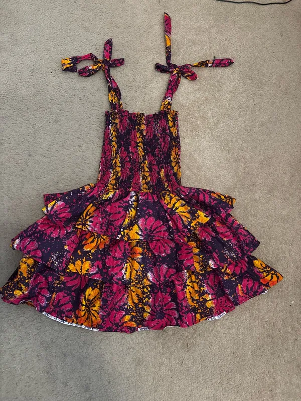 Ruffle mini dress Purple Size M - Image 4