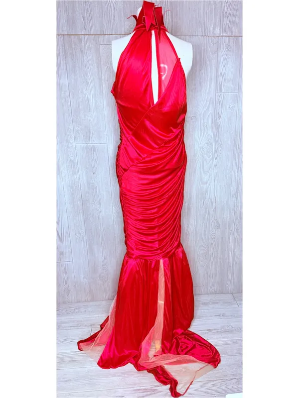 Disney Cruella deville Cosplay Halloween Costume Women Red Dress med - Image 4