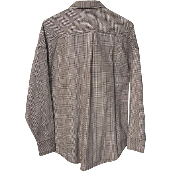 Dickies Brown Plaid Button Front Work Shirt Jacket XS - Image 3