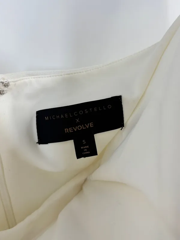 Michael Costello x REVOLVE Paola Mini Dress - White - Image 7
