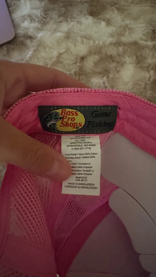 Bass Pro Shops Hat Pink - Image 4