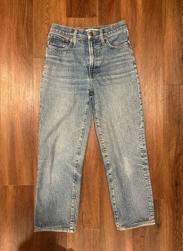 Madewell The Perfect Vintage Straightleg Crop Jeans Size 26 - Image 2