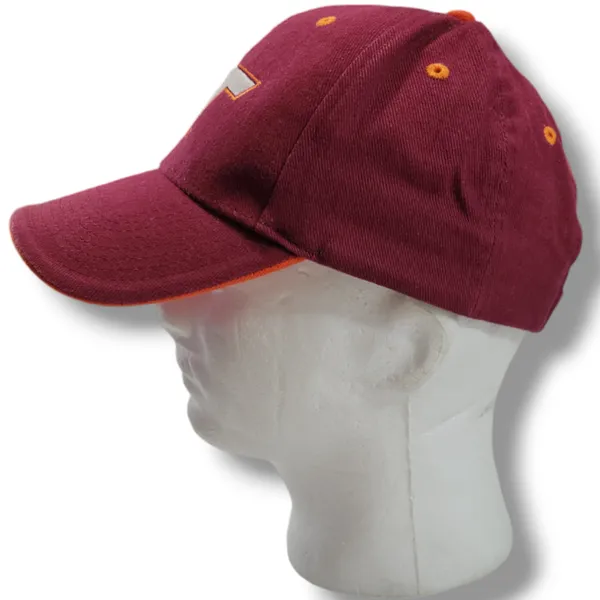 Signatures Apparel Virginia Tech Hokies Hat OSFM - Unisex Strap Back Cap Embroidered - Image 3
