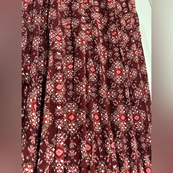 Earthbound Long Boho Maxi Skirt With Front Slit And Buttons - Image 5