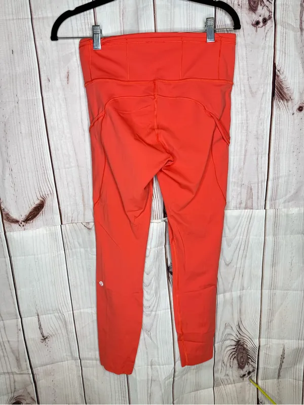 Lululemon Fast & Free 7/8 Tight II Nulux 25" Red Orange - Image 3