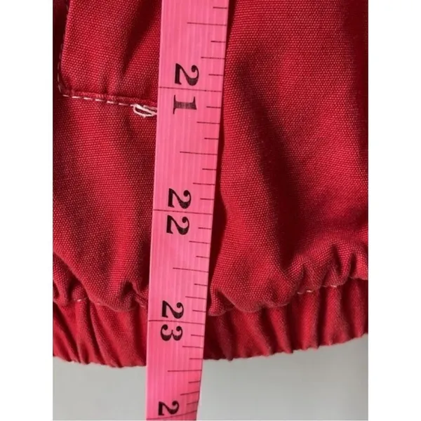 Brandy Melville John Galt Cotton Red Zip Up Jacket Hooded Windbreaker - Image 8