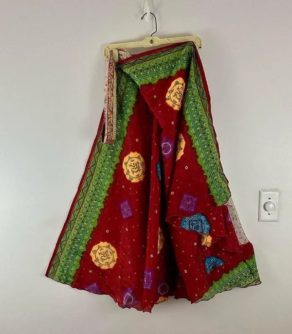 Boutique Reversible Maxi Wrap Skirt BIN07 - Image 2