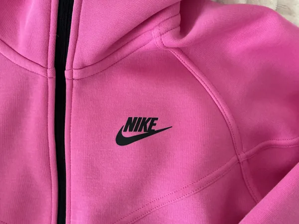 Pink Nike Tech Fleece Zip-Up - Image 3