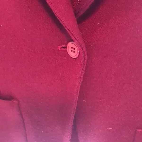 Iisli Maroon Wool One Button Blazer - Image 3