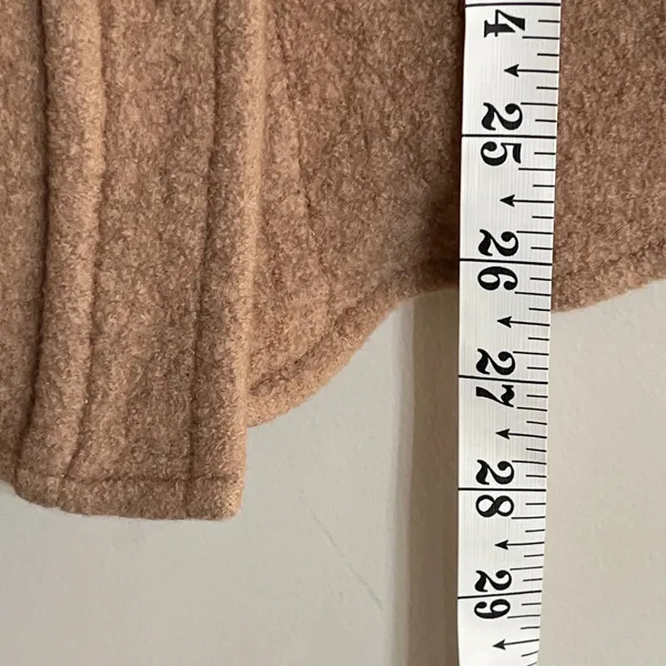 Wilfred Free Aritzia Ganna Shirt Jacket Camel Tan Boiled Wool‎ Shacket Small - Image 8